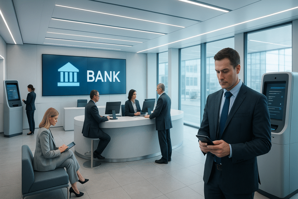 Sucursal bancaria futurista