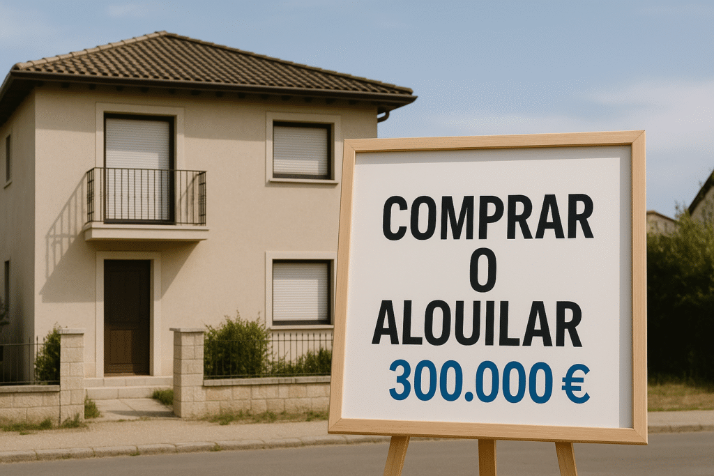 Comprar o alquilar una casa de 300.000 euros