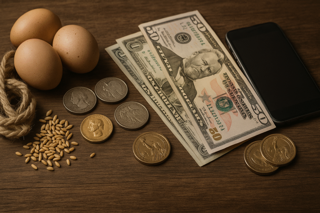 La evolución del dinero - Del trueque al dinero FIAT