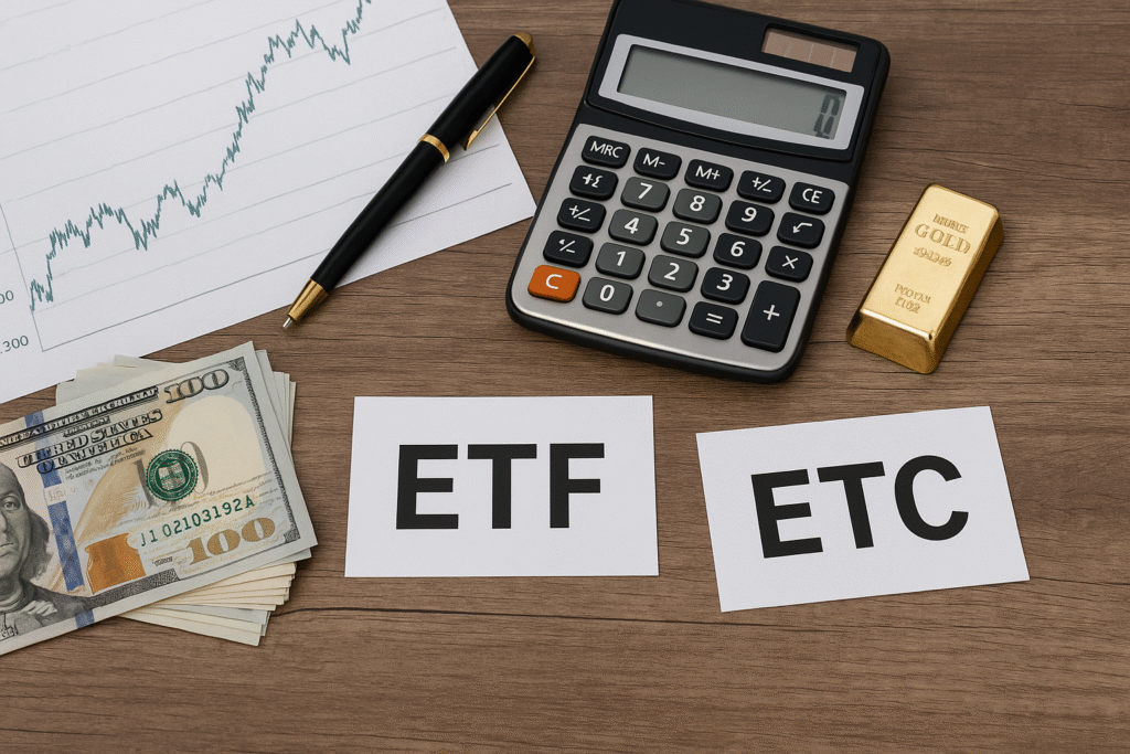 Diferencias entre un ETF y un ETC