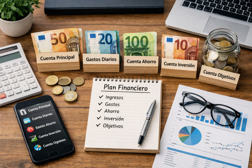 Gestión de cuentas bancarias personales