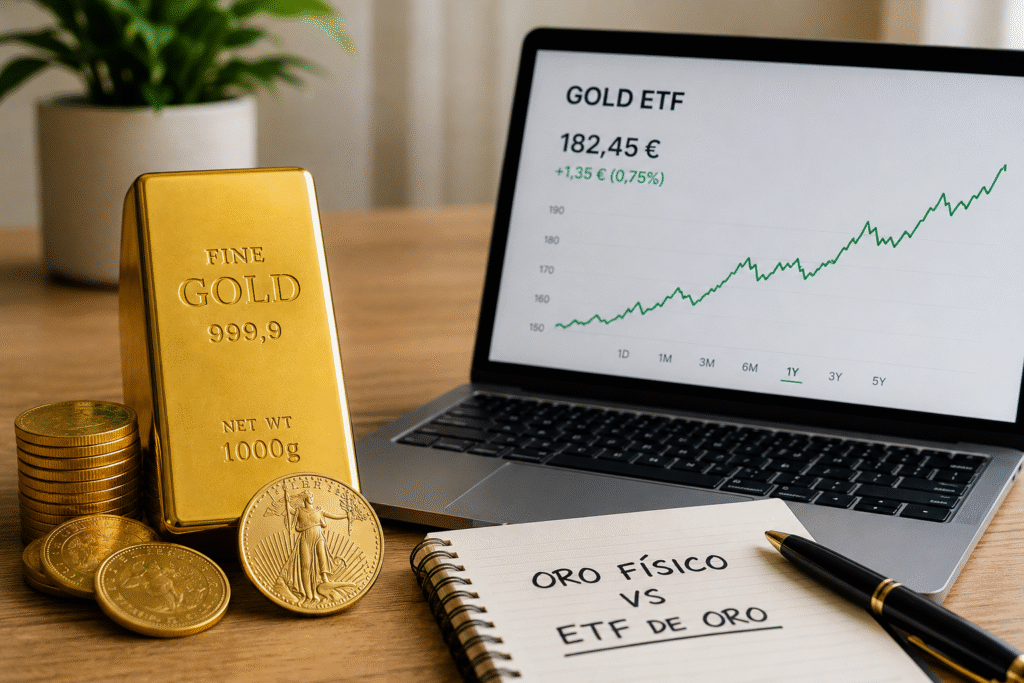 Oro físico vs ETF de oro ¿Qué opción es mejor?